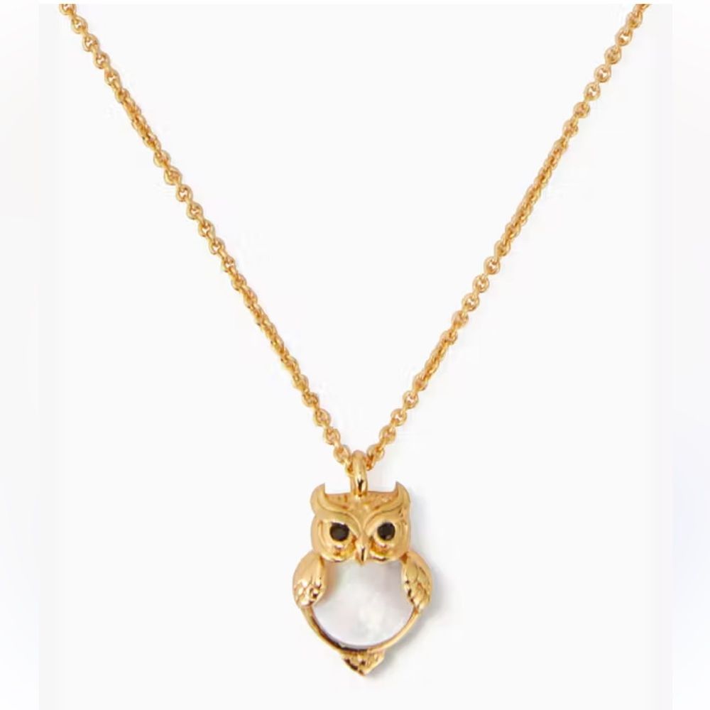 New Kate Spade Into The Woods Mini Owl Pendant